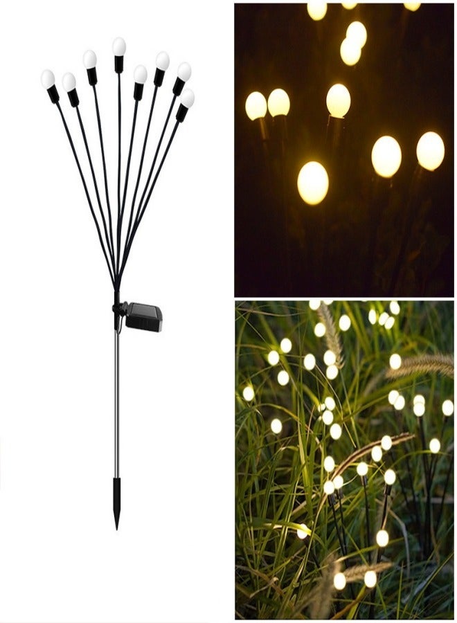 ميكسد 4 حزمة 8 الدوي الشمسية ضوء اليراعات ، في الهواء الطلق للزينة المناظر الطبيعية الطريق - Image 2