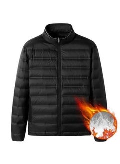 Mens Lightweight Plus-Size Down Jacket Black collar [brand special clearance]]