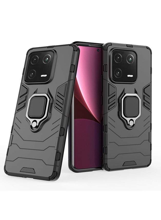 الدخن 13 برو الهاتف المحمول حالة ، حالة مختلطة الحرس الثقيلة ، وانخفاض حماية ، حالة صدمة ، أسود - Image 1