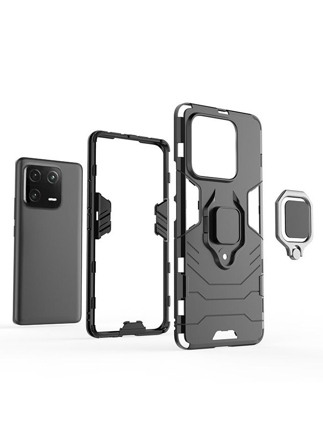 الدخن 13 برو الهاتف المحمول حالة ، حالة مختلطة الحرس الثقيلة ، وانخفاض حماية ، حالة صدمة ، أسود - Image 4