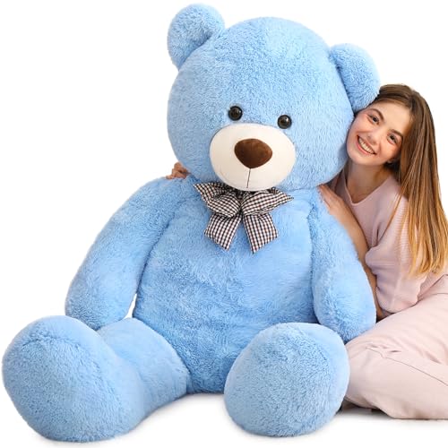 MaoGoLan Large Blue Teddy Bear Jumbo Bear 55 inch Oversize Huge Stuffed Animal for Boys and Girls - Image 1