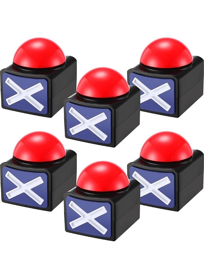 Fabbay 6 Pieces Answer Game Buzzer with Light and Sound Buzzer Alarm Buttons for Game Show Kids Adult Party Contest Prop Trivia Quiz Buzzer Toys - Image 1