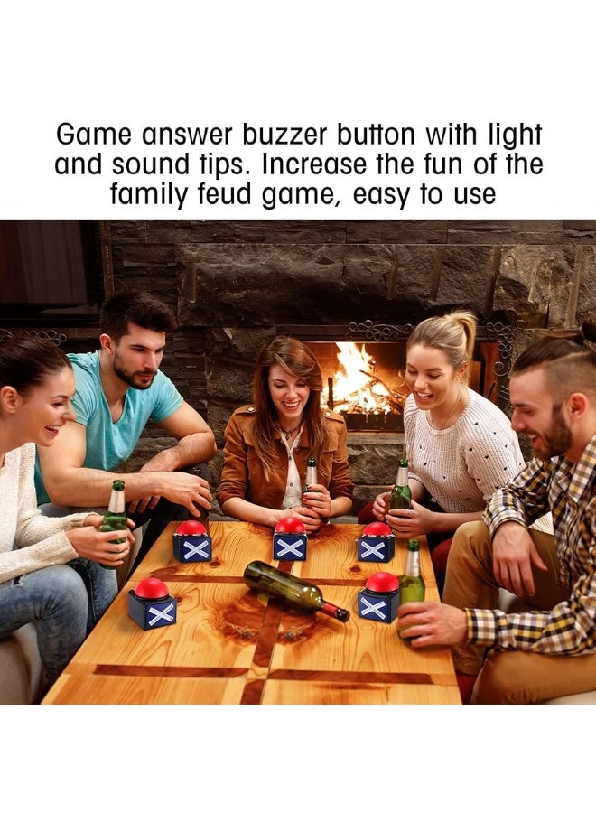 Fabbay 6 Pieces Answer Game Buzzer with Light and Sound Buzzer Alarm Buttons for Game Show Kids Adult Party Contest Prop Trivia Quiz Buzzer Toys - Image 2