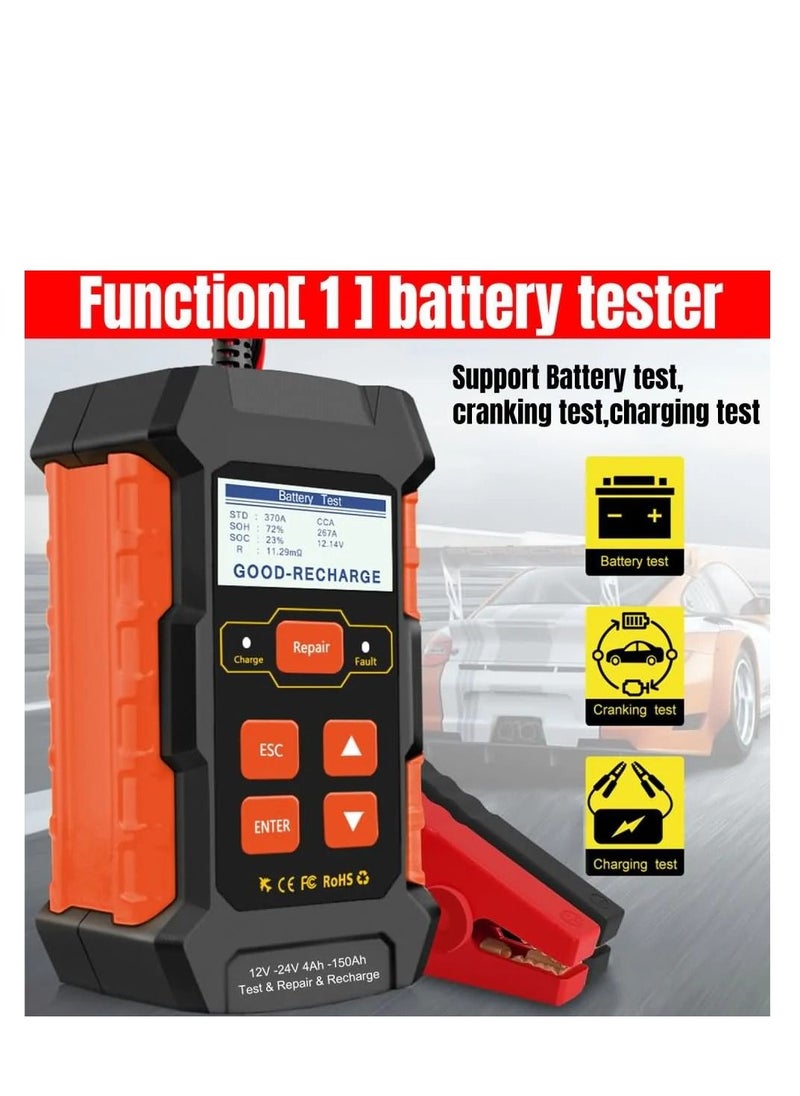 Konnwei KONNWEI KW520 12V/10A-24V/5A Battery Tester+Charger+Repair Tool with tester and repair function  - Image 5