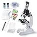 stochastic box 115 Pcs Microscope Science Kit for Kids with 100X1200X MagnificationEquiped with Prepared and DIY Blank Slides Microscope for Beginner Boys Girls - Image 2