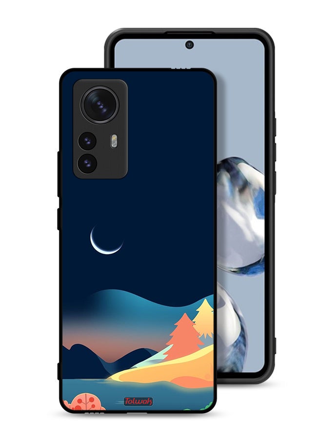 Tolwak Xiaomi 12X Protective Case Cover Moon Abstract Drawing Art - Image 1