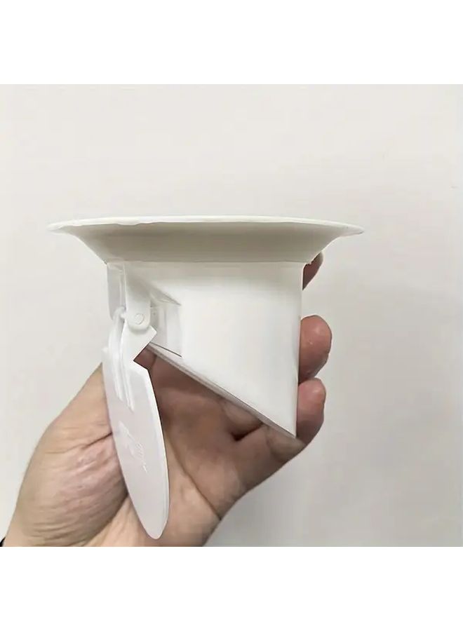White Toilet Seat Cover With Built In Seal Core For Odor Prevention No Power Needed - Image 1