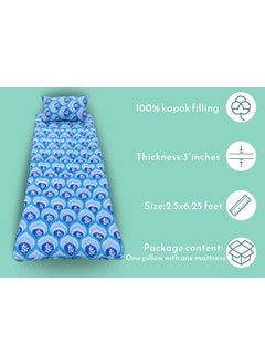VG MATTRESS VG Mattress Ilavam panju Kapok Silk Cotton Single Cot Foldable Hostel Bed Mattress 625 x 25 feet x 3 inches with 1 Pillow  - Image 3