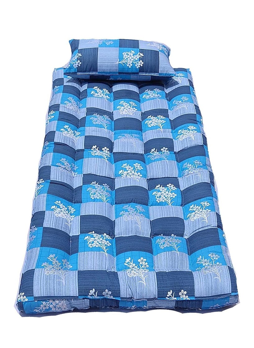 VG MATTRESS VG Mattress Ilavam panju Kapok Silk Cotton Single Cot Foldable Hostel Bed Mattress 625 x 25 feet x 3 inches with 1 Pillow  - Image 2