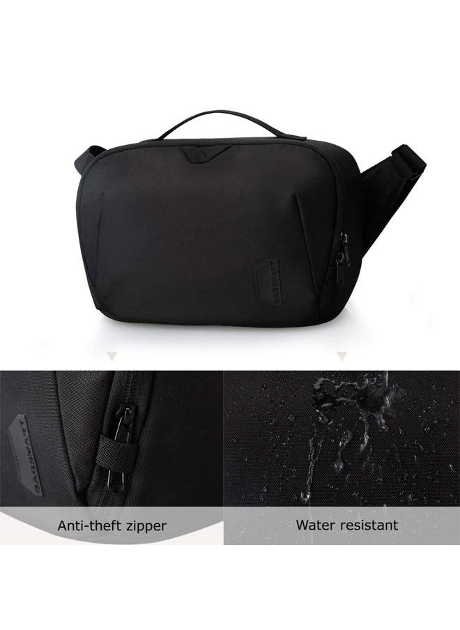 BAGSMART - Bag for DSLR Camera, Waterproof Crossbody Camera Case with Padded Shoulder Strap, Anti-Theft Shoulder Bag, Black - Image 1