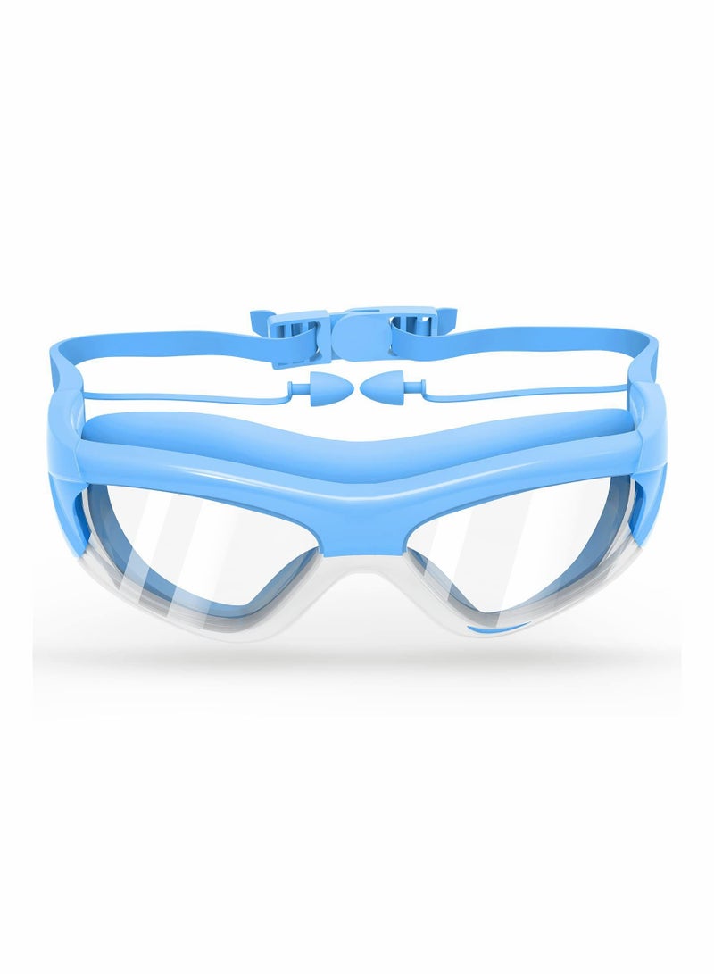 Excefore نظارات سباحة للأطفال، نظارات سباحة مستقطبة ممتازة لا تتسرب، رؤية واسعة، مضادة للضباب، حماية من الأشعة فوق البنفسجية، مقاومة للماء، مريحة وعصرية للأولاد والبنات - Image 1