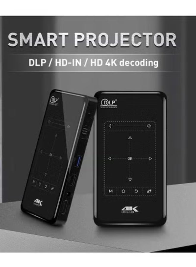 AROAQ DLP P09-II Full HD Projector Android 9.0 DDR4 2GB 32GB Mini Portable 4K Wifi BT4.2 4000mA Battery Video Beamer Home Cinema  - Image 4