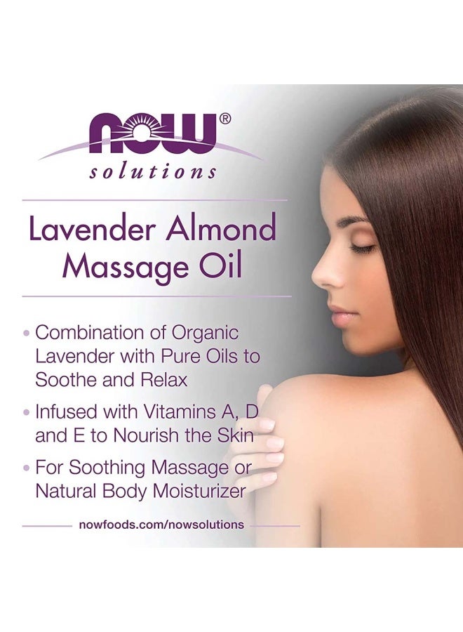 now Solutions Paraben-Free Vitamin Infused Lavender Almond Massage Oil 473Ml - Image 4