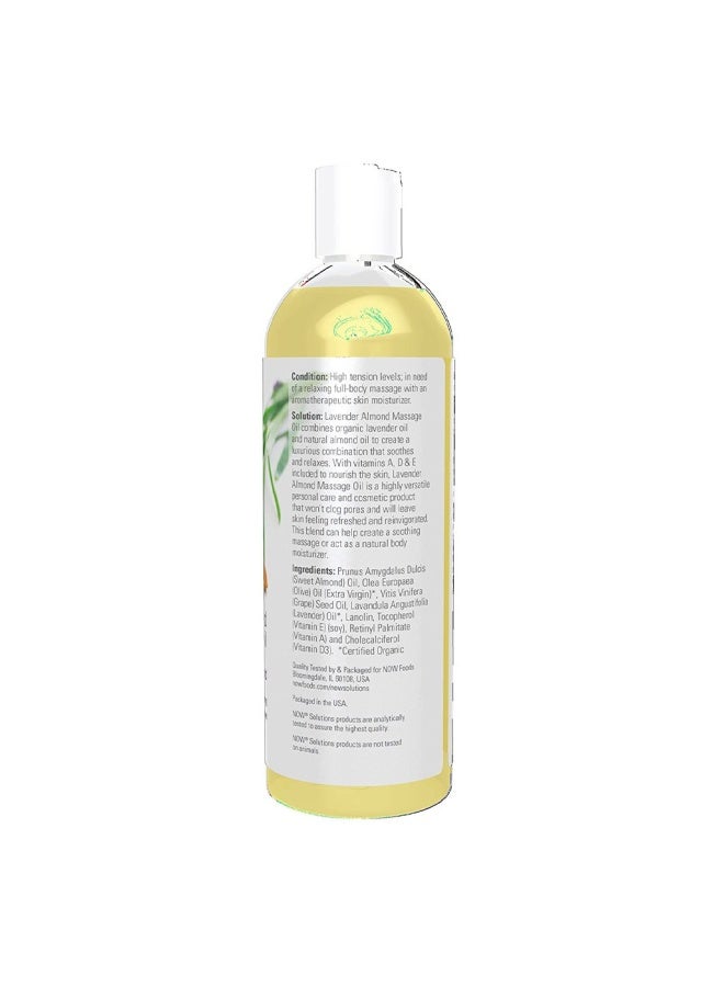 now Solutions Paraben-Free Vitamin Infused Lavender Almond Massage Oil 473Ml - Image 2
