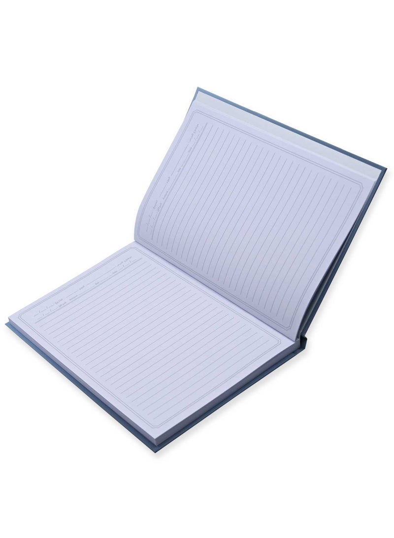 FIS Pack of 5 Oman Hard Cover Notebook, 18X25 80Sheets, Siera Blue -FSNBOM80ASBL - Image 2