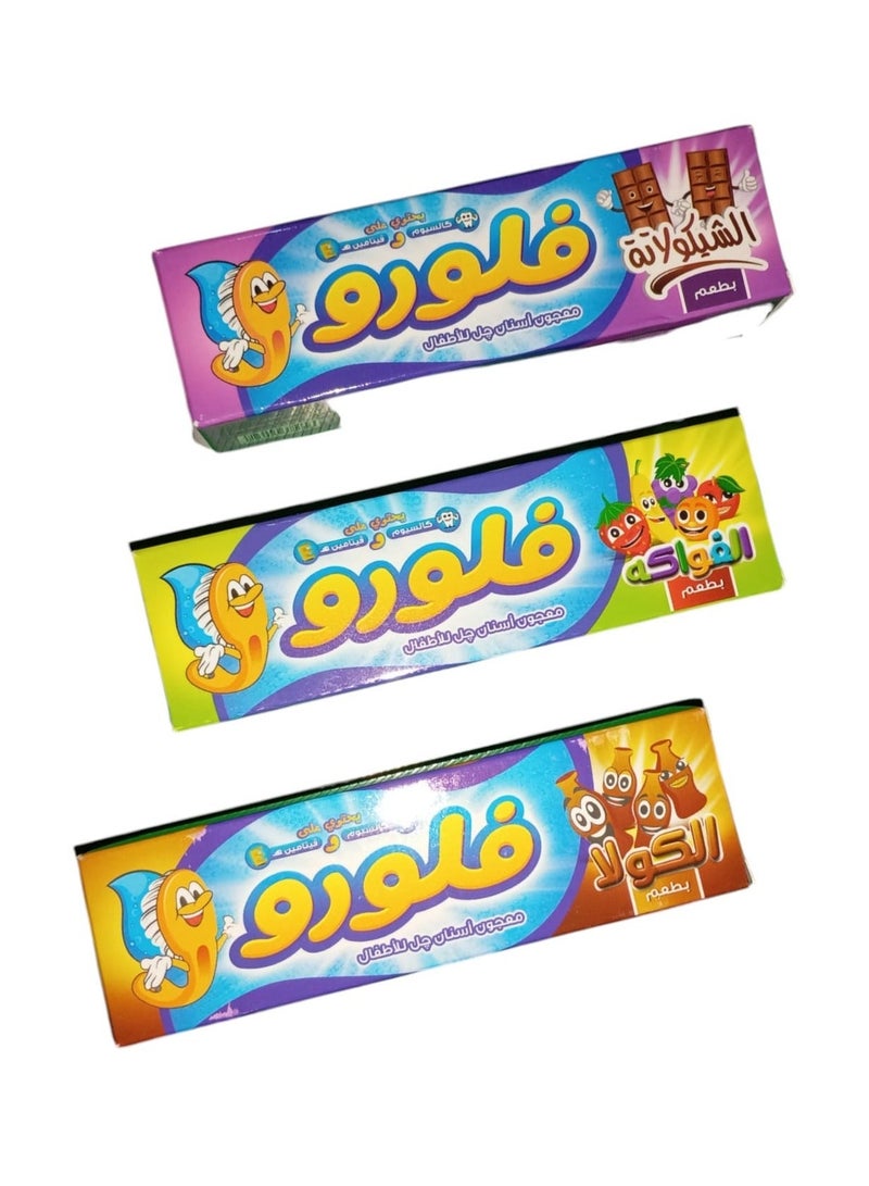 Kids Toothpaste - Fluoro 3 Great Flavors - Image 1