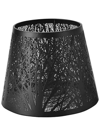 Small Lamp Shade Clip on Bulb,Barrel Metal Lampshade with Pattern of Trees for Table Chandelier Wall Lamp Black - pzsku/Z84477C57C4E69172E3C5Z/45/_/1725543598/8b43a98f-204c-41f7-9cc4-008c27a0be0e
