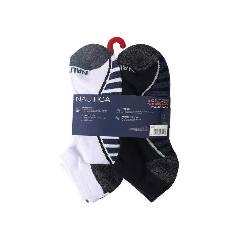 NAUTICA Nautica Men's 8 Pairs Low Cut Socks