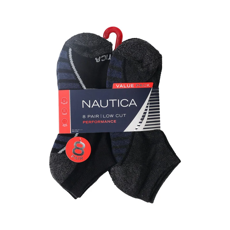 NAUTICA Nautica Men's 8 Pairs Low Cut Socks