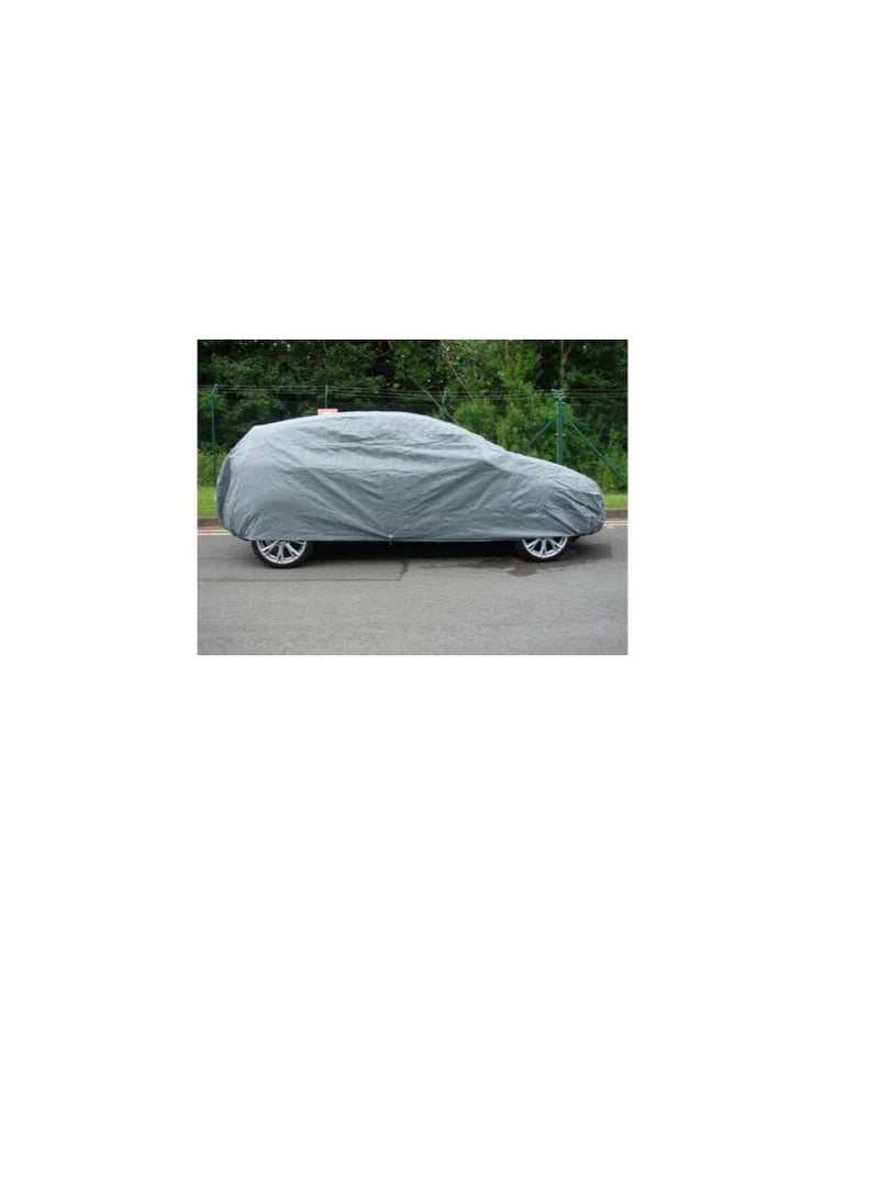 غطاء أرضي مقاوم للماء غطاء خيمة مأوى غطاء مطر مقاوم للغبار غطاء مشمع (24 × 18 ، فضي) - Image 2