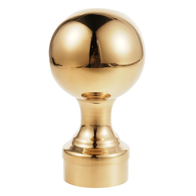 IMIKEYA 54 Inch Flag Pole Finial Decor Cast Aluminum With Ball Ornament For Outdoor Use In Garden Yard Patio Terrace Smooth Gold Finish - Image 2