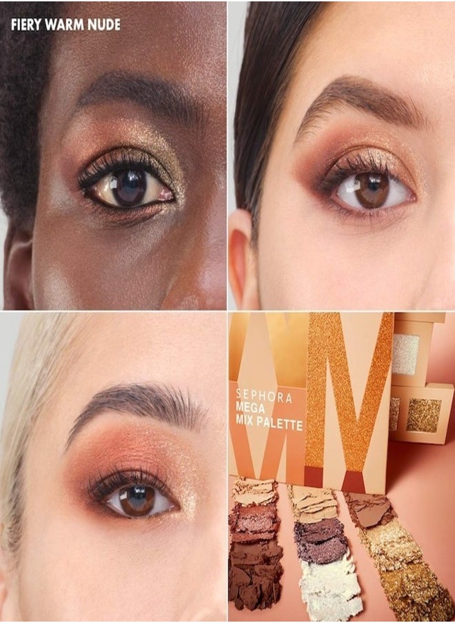 SEPHORA SEPHORA COLLECTION Mega Mix Eyeshadow Palette Fiery Warm Nude 7.3g  - Image 2