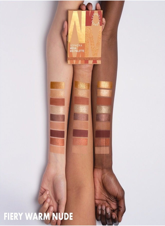 SEPHORA SEPHORA COLLECTION Mega Mix Eyeshadow Palette Fiery Warm Nude 7.3g  - Image 3