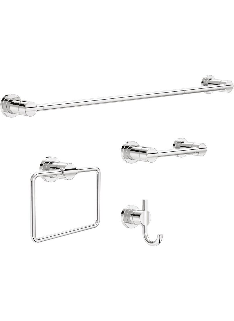 Delta Delta Nicoli (1-Pack) Toilet Paper Holder Polished Chrome Tissue Roll Holder for Bathroom Organization and Storage Pivoting Toilet Tissue Holder Wall Bathroom Accessories NIC50-PC  - Image 3
