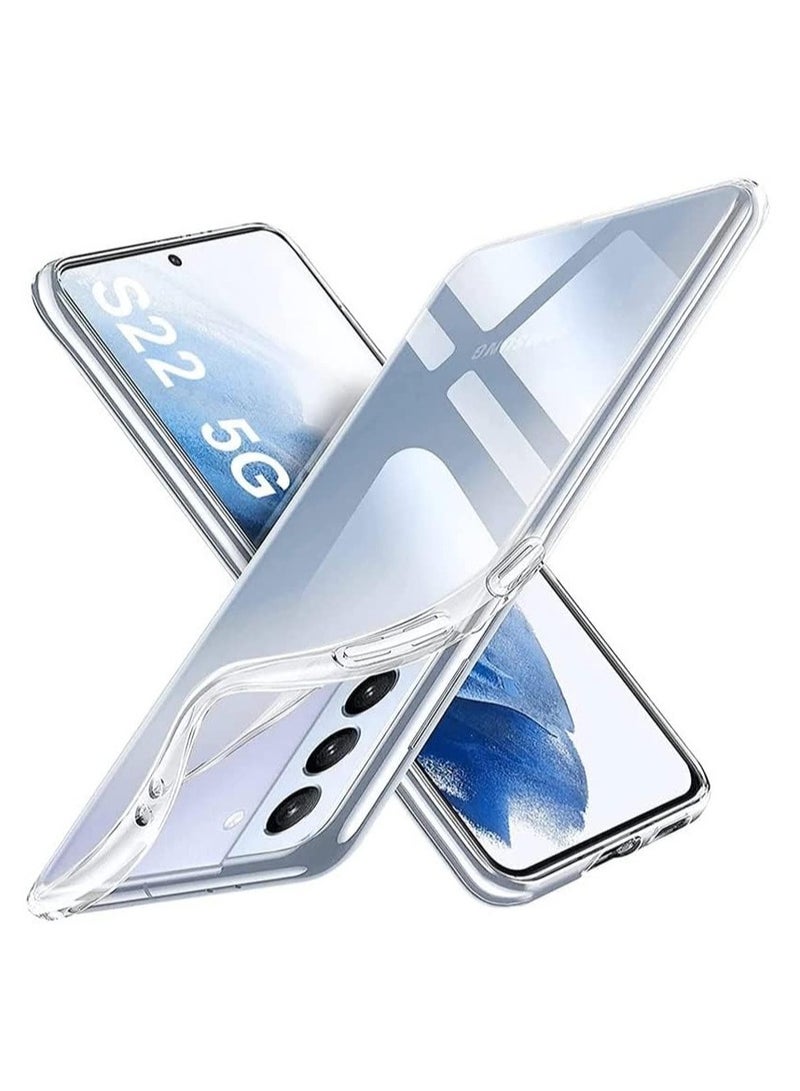 DUSALA Case for Samsung Galaxy S22 Case Cover Clear With Camera Protection, Anti-Yellowing Back Cover For Samsung Galaxy S22 5G (6.1) Transparent - Image 1