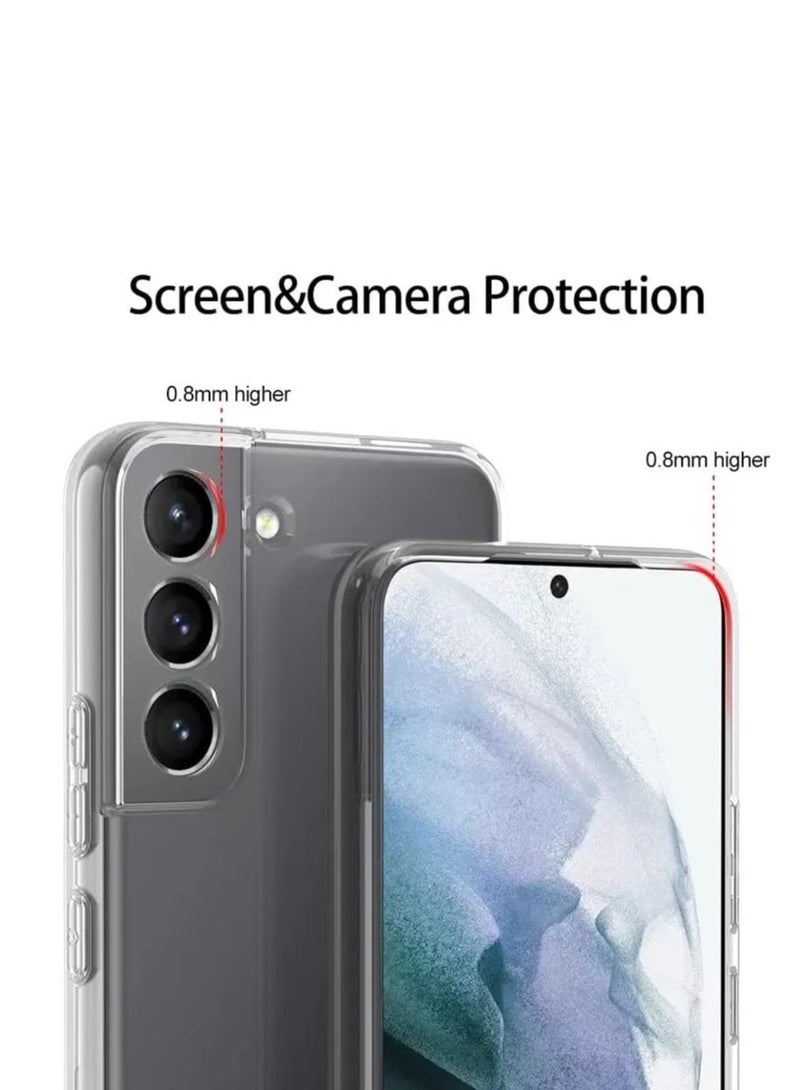 DUSALA Case for Samsung Galaxy S22 Case Cover Clear With Camera Protection, Anti-Yellowing Back Cover For Samsung Galaxy S22 5G (6.1) Transparent - Image 5