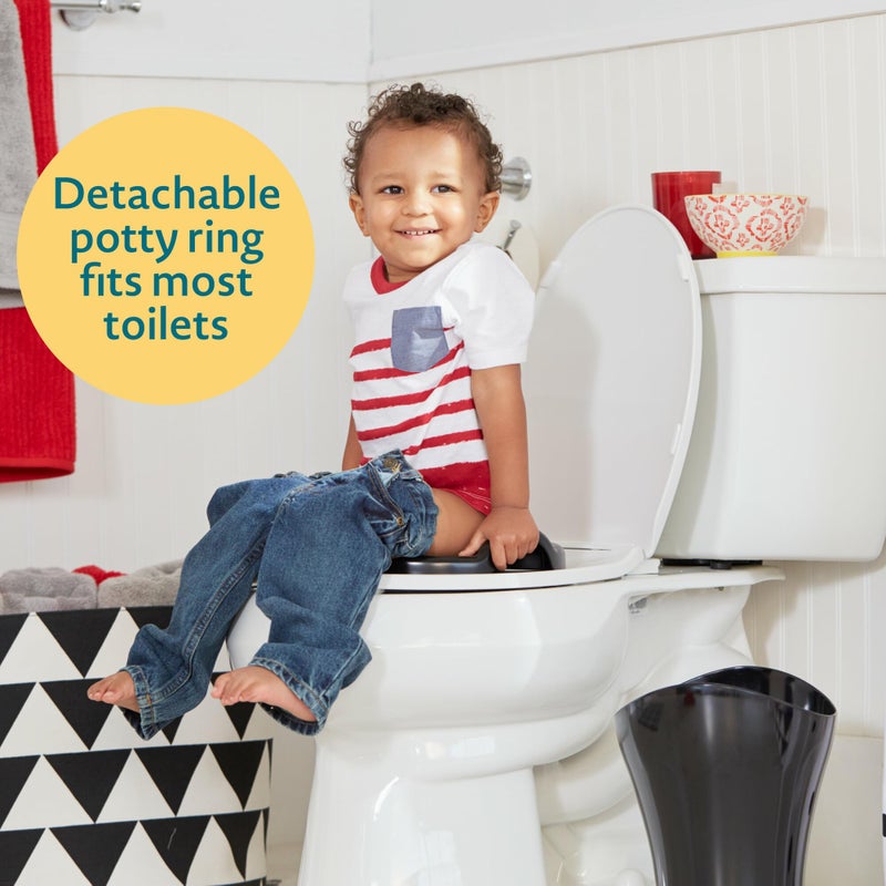 The First Years Training Wheels Racer Potty Training Toilet - Race Car Training Potty - Includes Detachable Toddler Toilet Seat and Kids Potty - Ages 18 Months and Up - Image 2