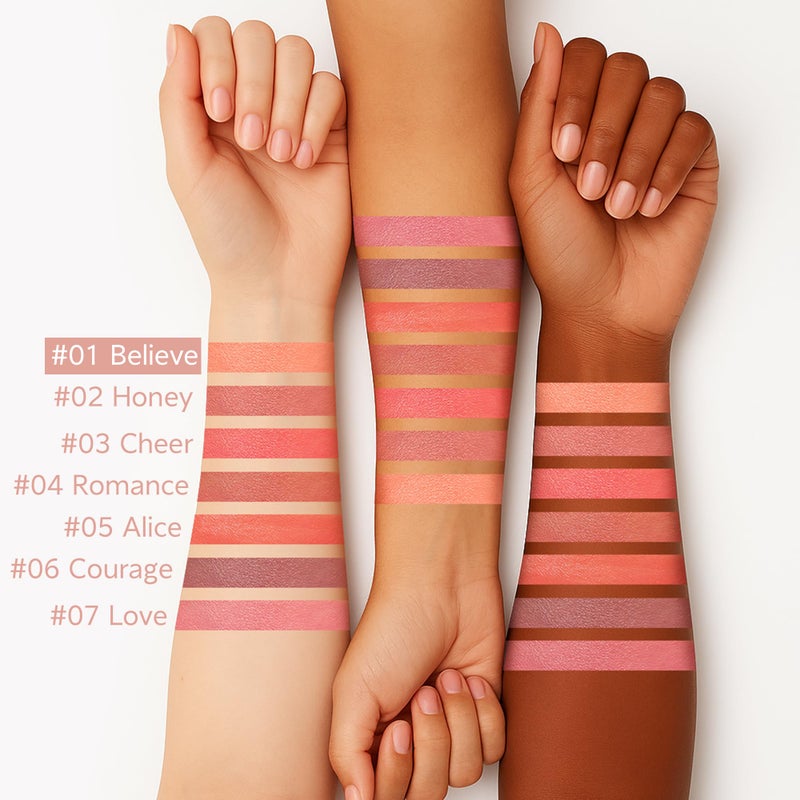 FV Liquid Blush, Long Lasting Buildable Cream Cheek Tint with High-Pigment Color, Weightless Blendable Formula for Natural Dewy Finish (Believe) - Image 3