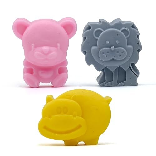 Crazy Sutra 3Pcs Kids Animal Soap Combo � Handmade Soaps with Goat Milk & Natural Oils | Paraben & SLS Free | Gentle Skin Care for Kids | Assorted Fragrances - Image 1