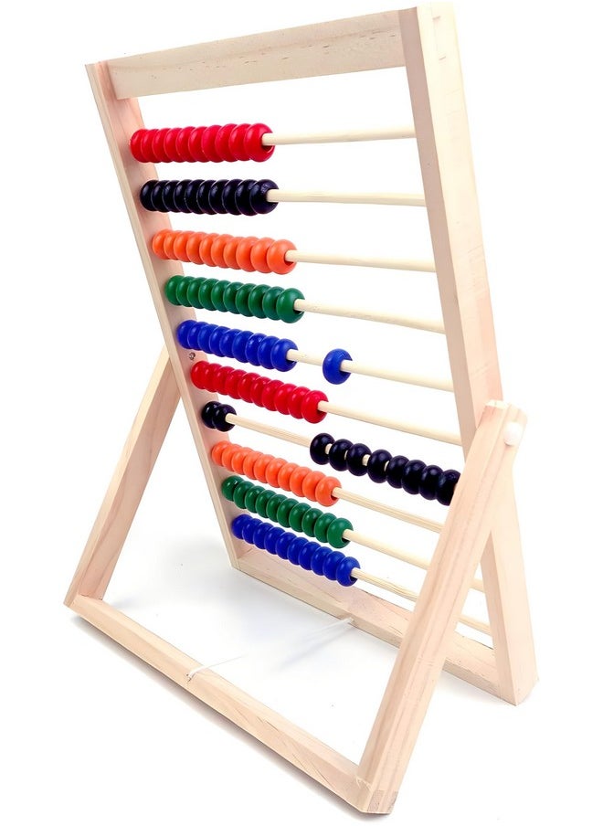 MAGIKON - Wooden Counting Number Frame, 10 Rows Abacus For Kids Learning Math (11-1/2-Inch) - Image 1