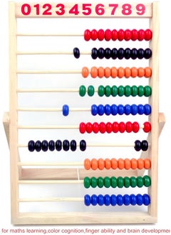 MAGIKON Wooden Counting Number Frame, 10 Rows Abacus For Kids Learning Math (11-1/2-Inch)  - Image 3