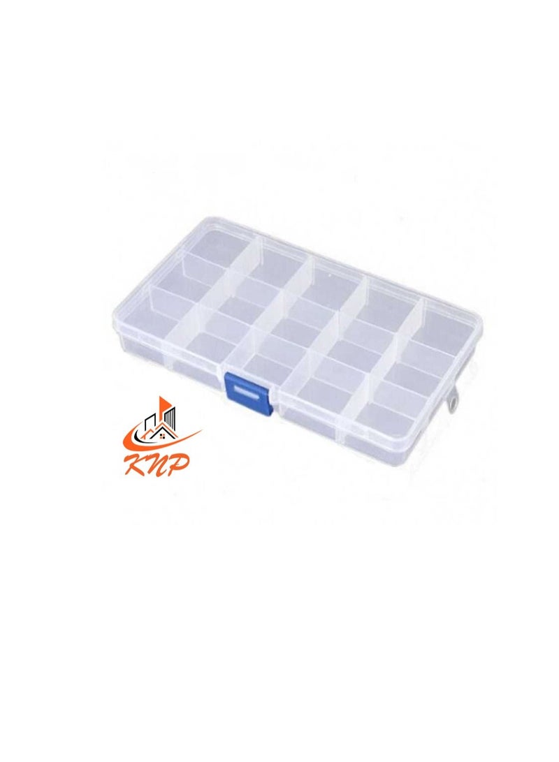 KNP Plastic Storage Box - 15 Compartments 17 X 10 X 2.2cm - Image 2