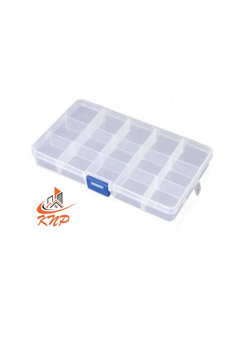 KNP Plastic Storage Box - 15 Compartments 17 X 10 X 2.2cm - Image 3
