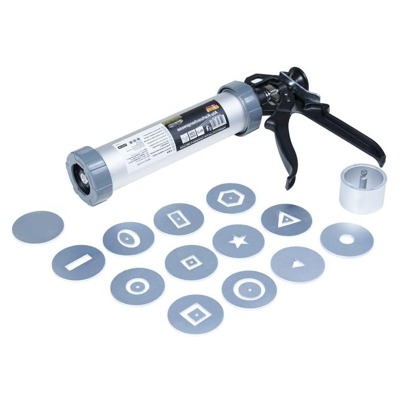 Clay Extruder Clay Gun Tool is Assigned 13 Different Discs HandHeld Clay Extruder Gun for Sculpturing and Crafting