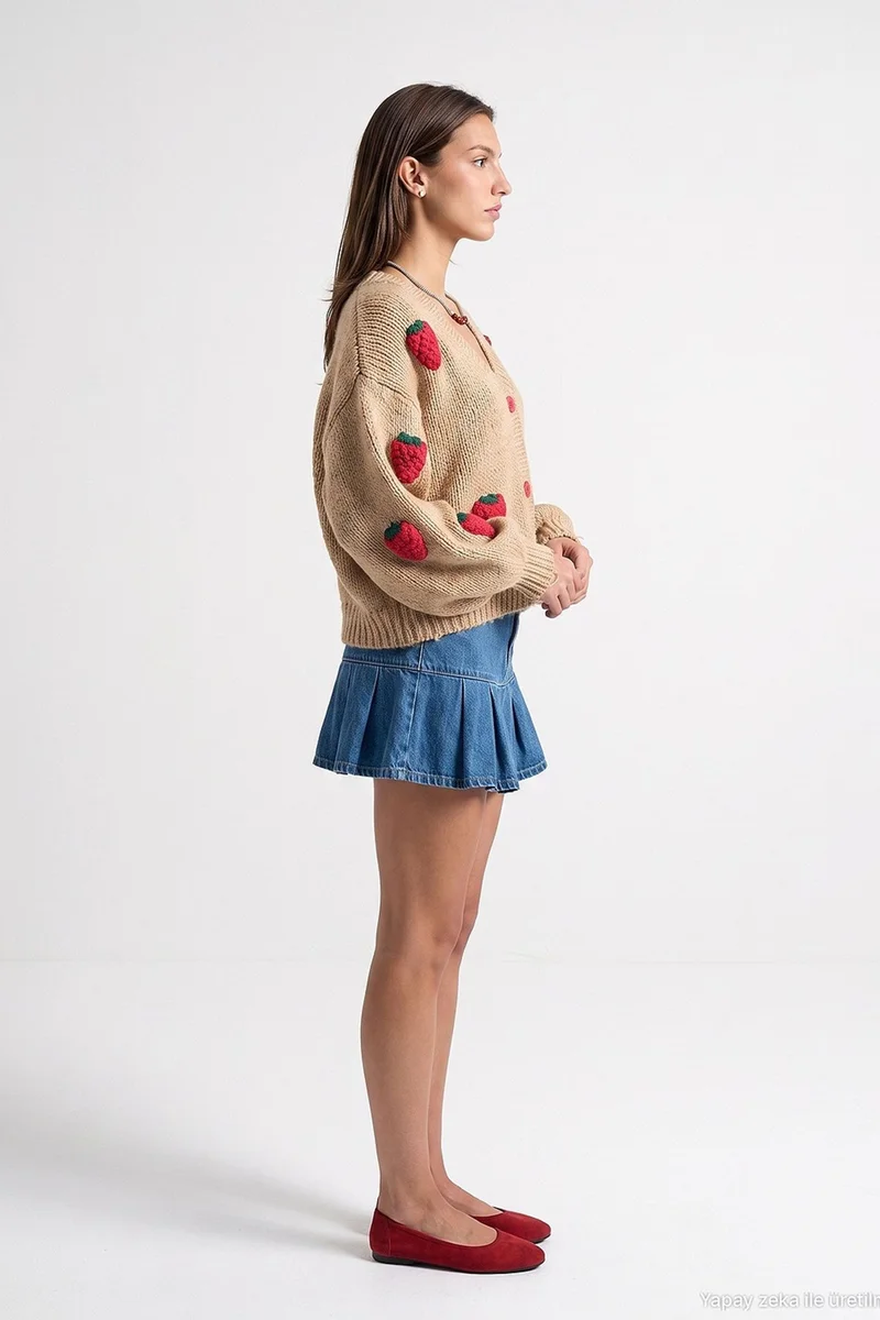 Dilvin Beige Natural DILVIN Women's Cardigan for Women | Best Price UAE
