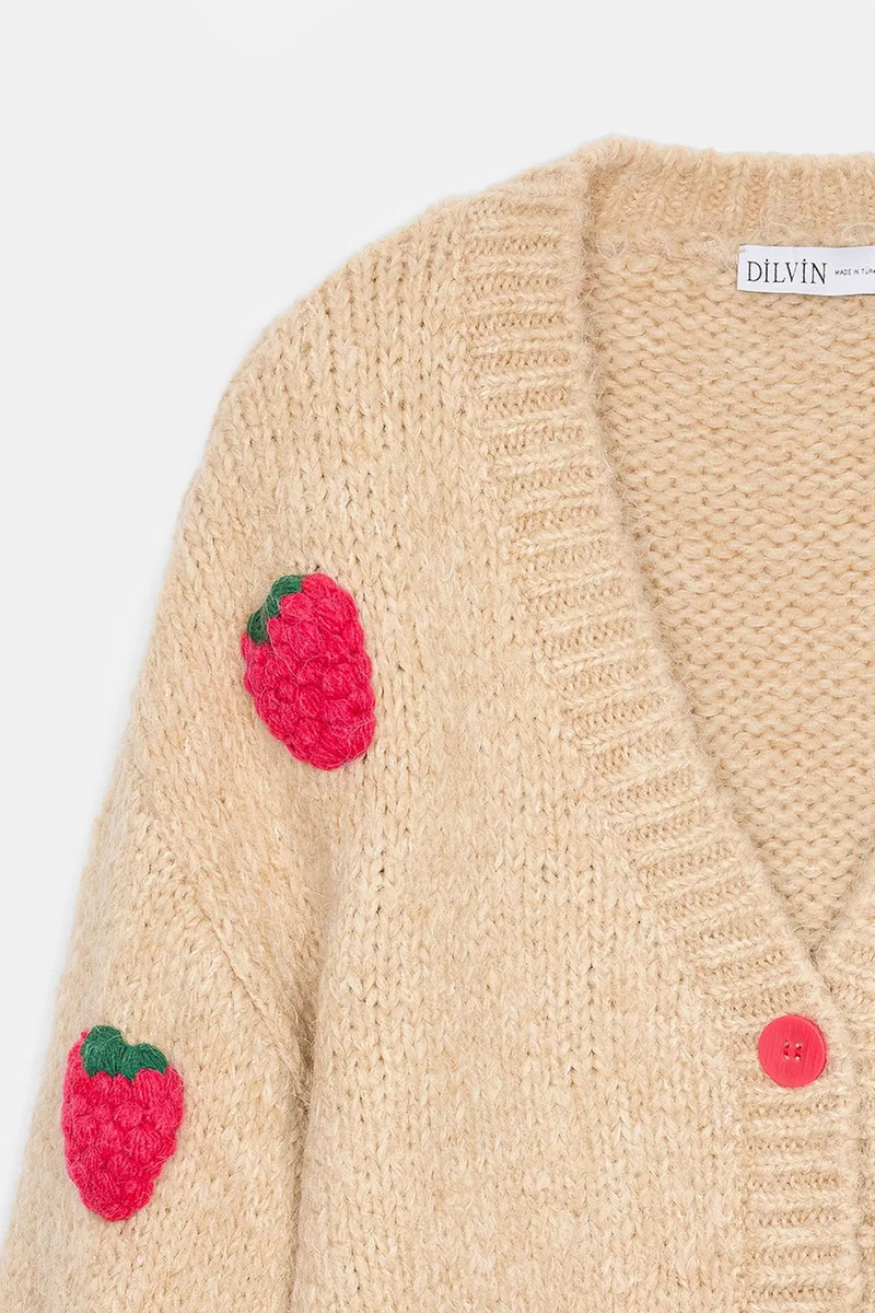 Dilvin Beige Natural DILVIN Women's Cardigan for Women | Best Price UAE