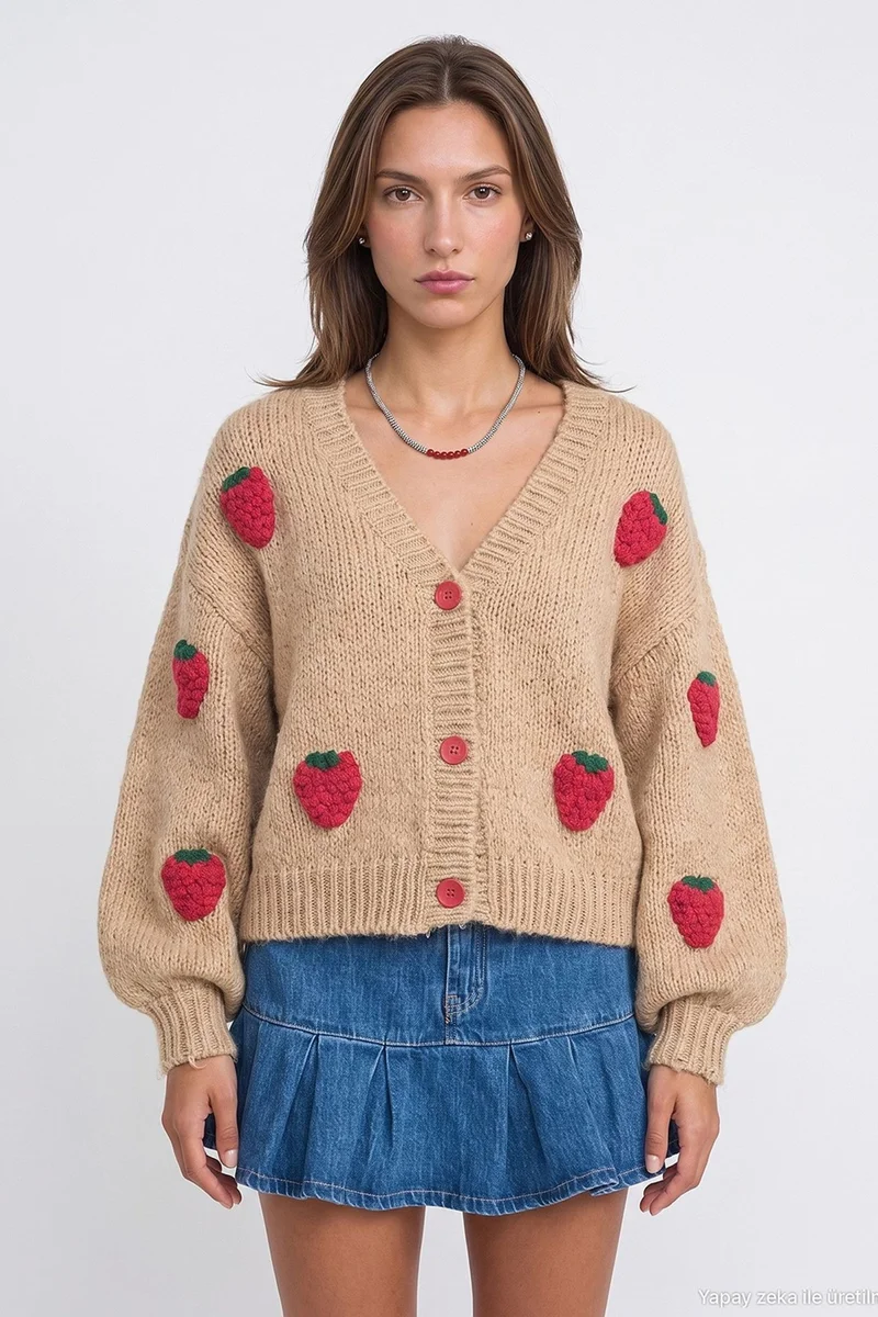 Dilvin Beige Natural DILVIN Women's Cardigan for Women | Best Price UAE
