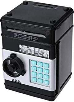 ELTRAZONE ELTRAZONE Kids Mini Electronic Money Bank - Black Coin and Cash Saving Box, Model WHD1046  - Image 1