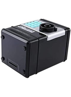 ELTRAZONE ELTRAZONE Kids Mini Electronic Money Bank - Black Coin and Cash Saving Box, Model WHD1046  - Image 2