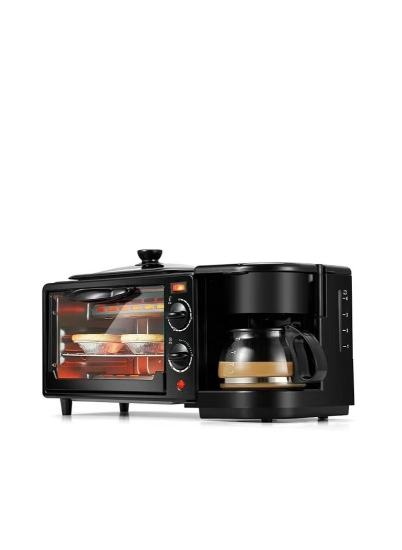 Generic 3-in-1 Multifunctional Breakfast Maker With Coffee Pot And Frying Pan & Oven  - Image 1
