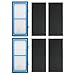 Ximoon 2 Pack HEPA Filters Replacement for Holmes AER1, HAPF30AT, HAP242-NUC ; 2 HEPA Filter + 4 Carbon Booster Filters - Image 2