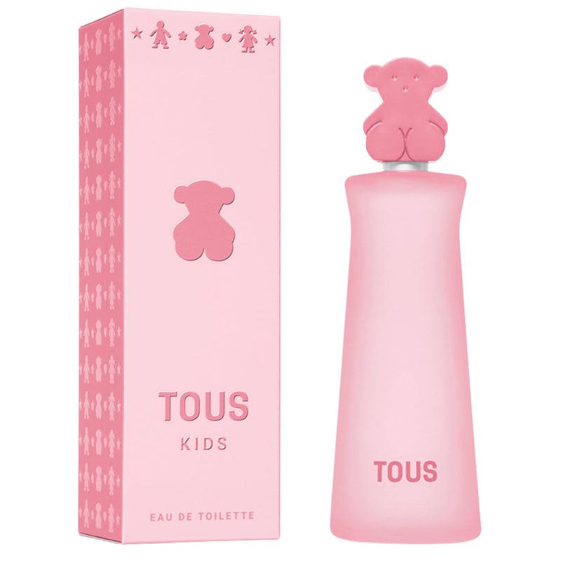 TOUS Kids Girl Eau de Toilette Spray, Floral Fresh Scent, Gentle on Girls' Sensitive Skin. Ideal for Everyday Use, With Notes of Apricot, Coconut Water, Musk, and Vanilla Ice Cream, 3.4 Fl Oz - Image 1