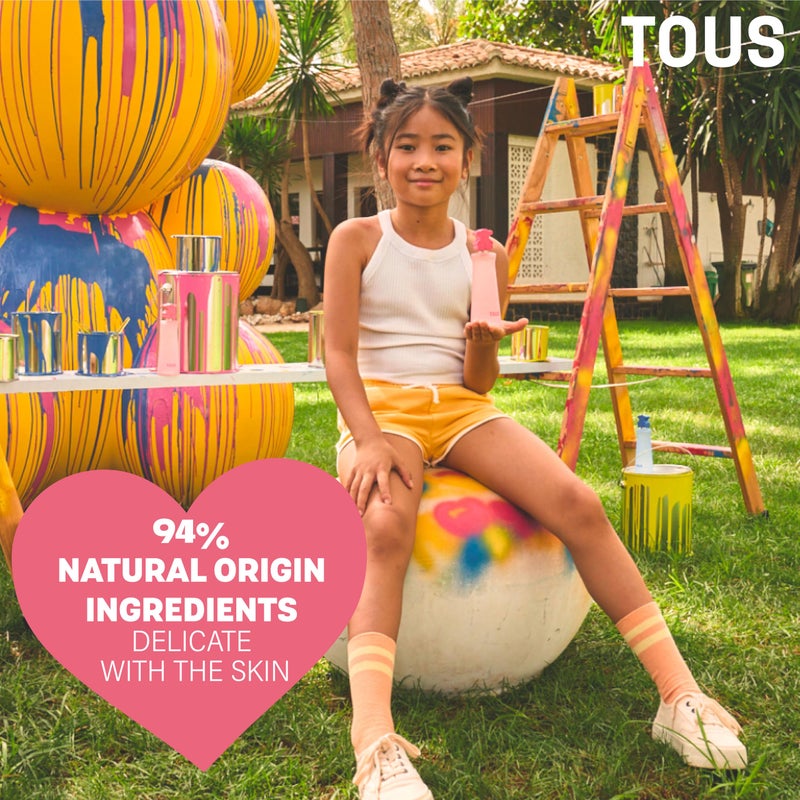 TOUS Kids Girl Eau de Toilette Spray, Floral Fresh Scent, Gentle on Girls' Sensitive Skin. Ideal for Everyday Use, With Notes of Apricot, Coconut Water, Musk, and Vanilla Ice Cream, 3.4 Fl Oz - Image 5