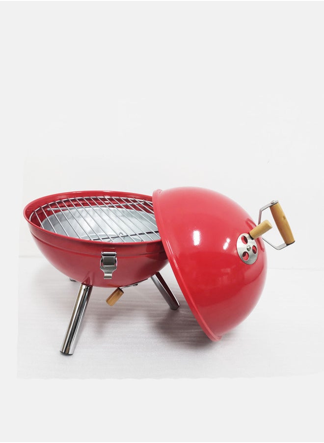 Sahare Portable Outdoor Barbecue Charcoal Grill With Air Control Red  - Image 3