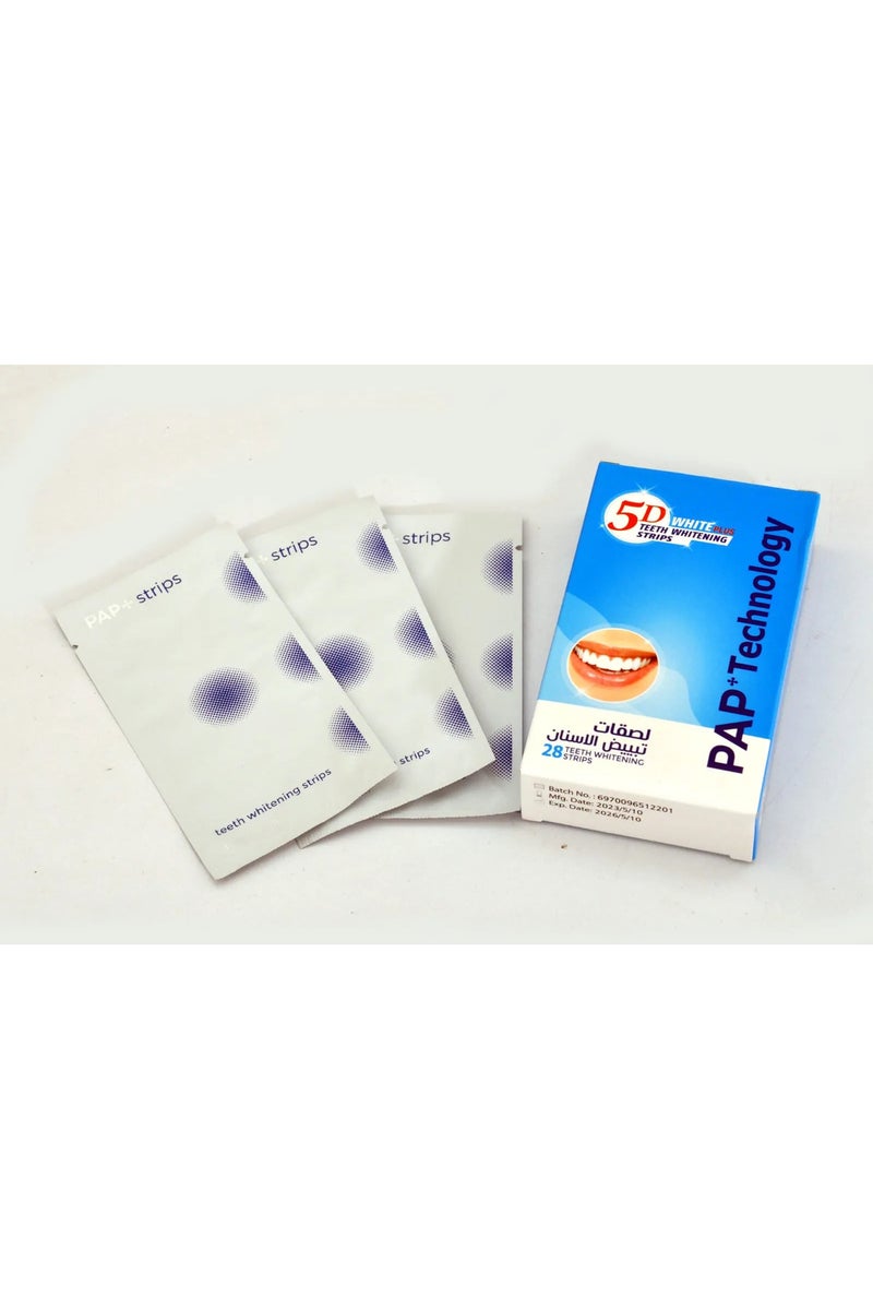 5D WHITE PLUS TEETH WHITE STRIPS 28PCS