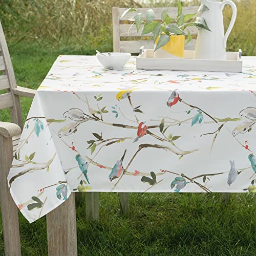 Benson Mills Spillproof SpringSummer Durable Heavyweight Fabric Indoor Outdoor Tablecloth Washable Table Cloth for Rectangle Tables PicnicPatio Table Covers 60 x 84 Rectangular Menagerie